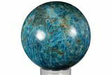 Bright Blue Apatite Sphere - Madagascar #133094-1
